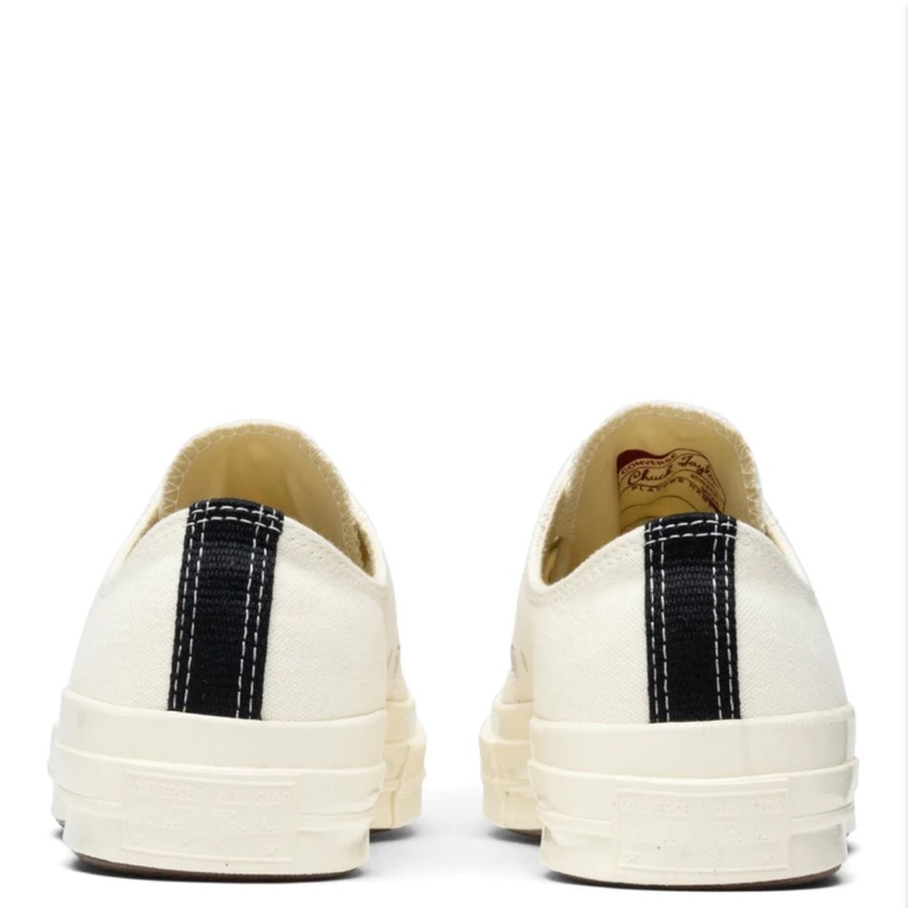 CONVERSE X COMME DES GARCONS PLAY ALL STAR CHUCK '70 OX - WHITE - Picture 4 of 7
